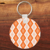 Porte-clés Motif diamant orange (Recto)