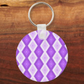 Porte-clés Motif diamant violet clair (Recto)