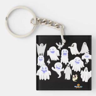 Porte-clés Motif d'illustration éffrayant Ghost - Halloween