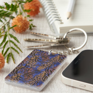 Porte-clés Motif d'impression Leopard et Zebra