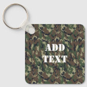 Porte-clés Motif du camouflage vert militaire (Recto)