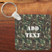 Porte-clés Motif du camouflage vert militaire (Recto)