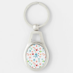 Porte-clés Motif du monde marin