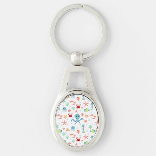 Porte-clés Motif du monde marin (Devant)