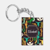 Porte-clés Motif du pays (Devant gauche)