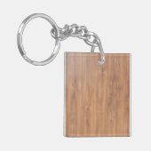 Porte-clés Motif en bois foncé (Devant gauche)