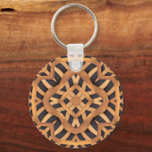 Porte-clés Motif en bois sculpté (Recto)