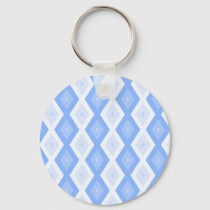 Porte-clés Motif en diamant bleu pâle