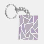 Porte-clés Motif en mosaïque de lavande (Devant gauche)