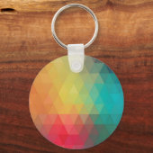 Porte-clés Motif en verre néon coloré (Recto)