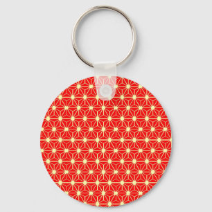 Porte-clés motif étoile rouge