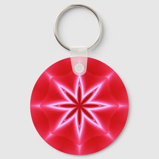 Porte-clés Motif étoile rouge (Recto)
