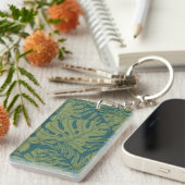 Porte-clés motif feuille (Devant droit)
