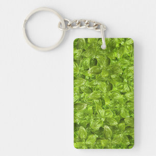 Porte-clés Motif Feuille Basil