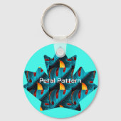 Porte-clés Motif feuille de palme verte (Recto)