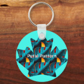 Porte-clés Motif feuille de palme verte (Recto)