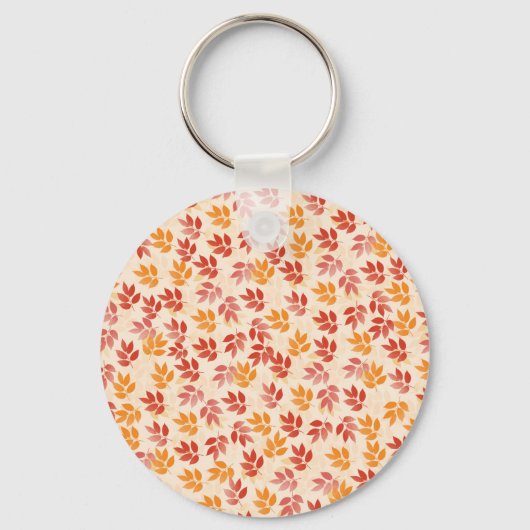 Porte-clés Motif Feuilles d'automne (Recto)