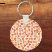 Porte-clés Motif Feuilles d'automne (Recto)