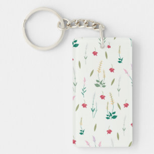 Porte-clés Motif Fleur Acrylique Floral Printemps
