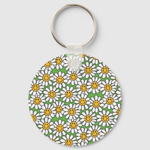 Porte-clés Motif Fleurs marguerites