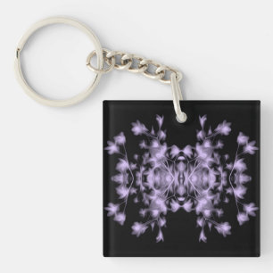 Porte-clés Motif floral Abstrait