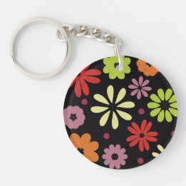 Porte-clés Motif floral automnal sans couture