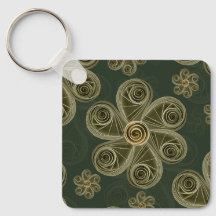 Motif floral de la forêt en papier roulé