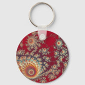Porte-clés Motif floral en spirale (Recto)