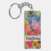 Porte-clés Motif floral multicolore (Devant gauche)
