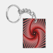 Porte-clés Motif fractal spiral (Devant gauche)