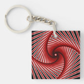 Porte-clés Motif fractal spiral (Devant)