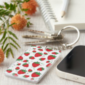 Porte-clés Motif fraise (Devant droit)