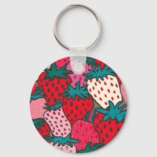 Porte-clés Motif Fraise