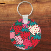 Porte-clés Motif Fraise (Verso)