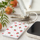 Porte-clés Motif fraise (Devant droit)