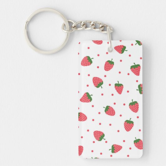 Porte-clés Motif fraise (Devant)
