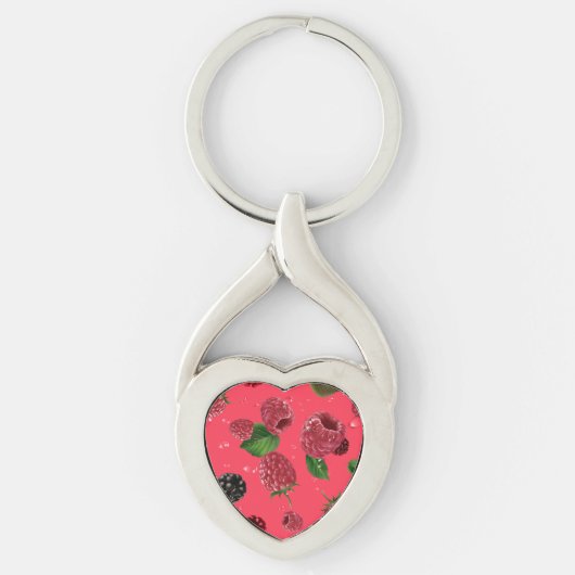 Porte-clés Motif framboise (Devant)