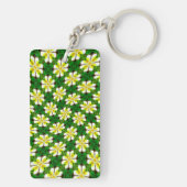 Porte-clés Motif frangipanier jaune (Dos)