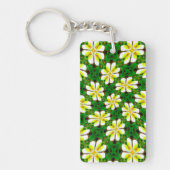 Porte-clés Motif frangipanier jaune (Devant)