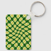 Porte-clés Motif frangipanier jaune (Verso)