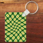 Porte-clés Motif frangipanier jaune (Verso)