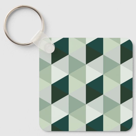 Porte-clés Motif Géométrique Abstrait - N° 01 (Recto)