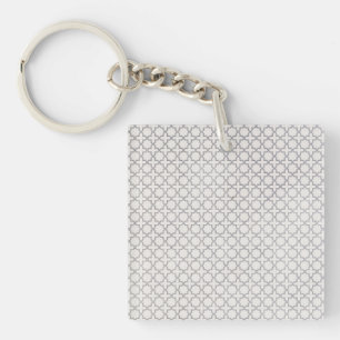 Porte-clés Motif géométrique beige islamique