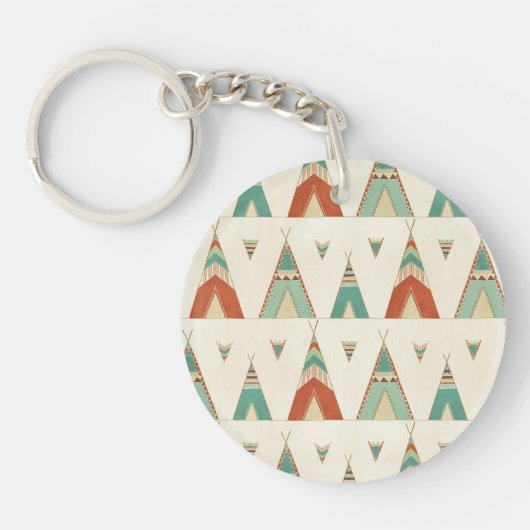Porte-clés Motif géométrique de Teepee d'étape | de Geo de (Devant)
