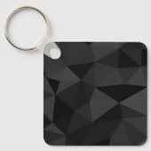 Porte-clés Motif géométrique gris foncé et noir (Recto)