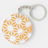 Porte-clés Motif géométrique jaune (Dos)