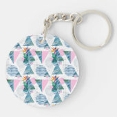 Porte-clés Motif géométrique tropical (Dos)