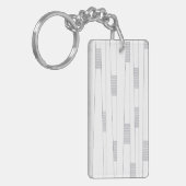 Porte-clés Motif graphique linéaire simple, minimal et modern (Devant gauche)