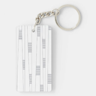 Porte-clés Motif graphique linéaire simple, minimal et modern