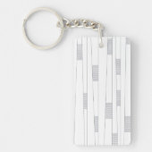 Porte-clés Motif graphique linéaire simple, minimal et modern (Devant)